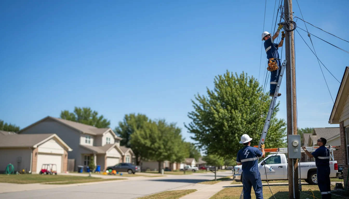Residential electrician providing installation services in Emmons, MN